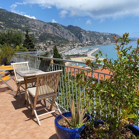 Villa L'Ensoleillee Vue Panoramique Mer, 250 M De La Plage Et Du Centre Ville Menton Luaran gambar