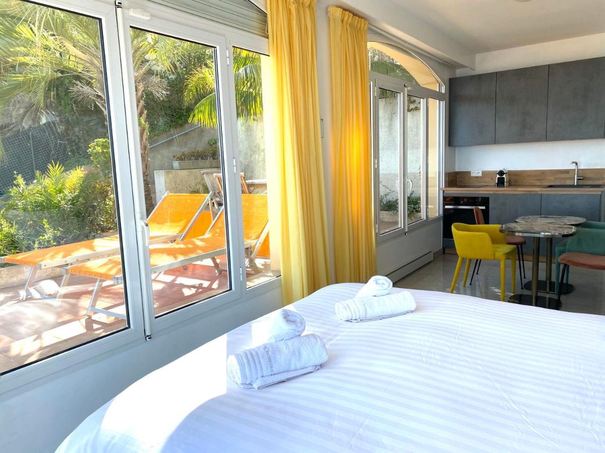 Villa L'Ensoleillee Vue Panoramique Mer, 250 M De La Plage Et Du Centre Ville Menton Luaran gambar