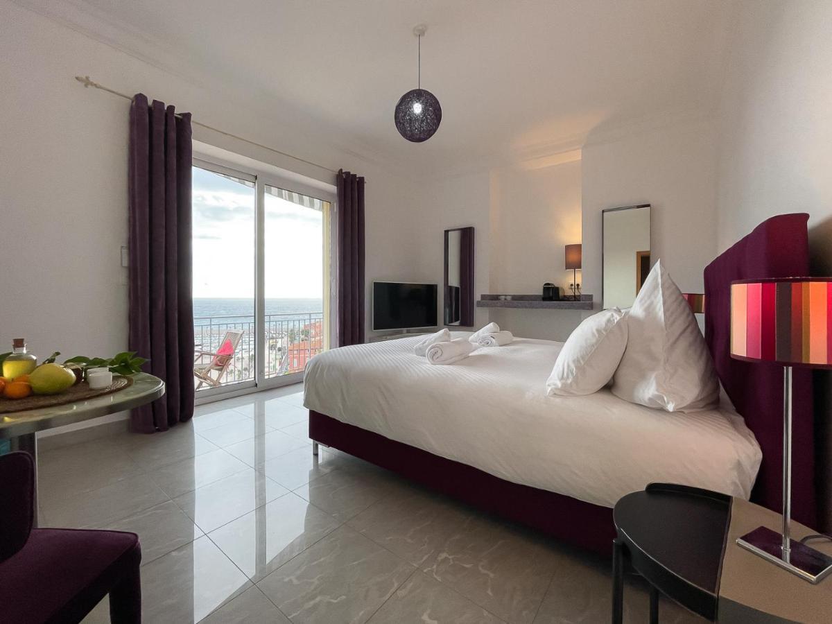 Villa L'Ensoleillee Vue Panoramique Mer, 250 M De La Plage Et Du Centre Ville Menton Luaran gambar