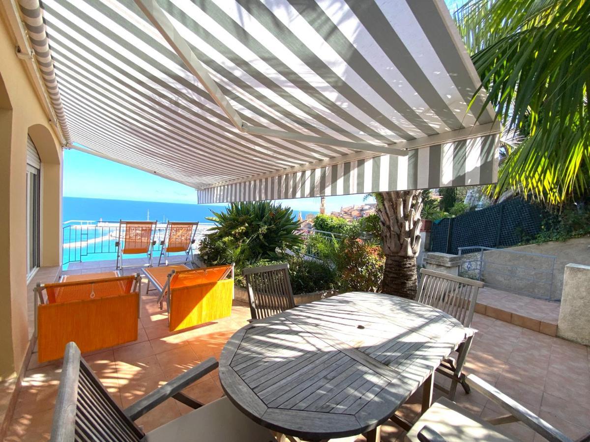 Villa L'Ensoleillee Vue Panoramique Mer, 250 M De La Plage Et Du Centre Ville Menton Luaran gambar