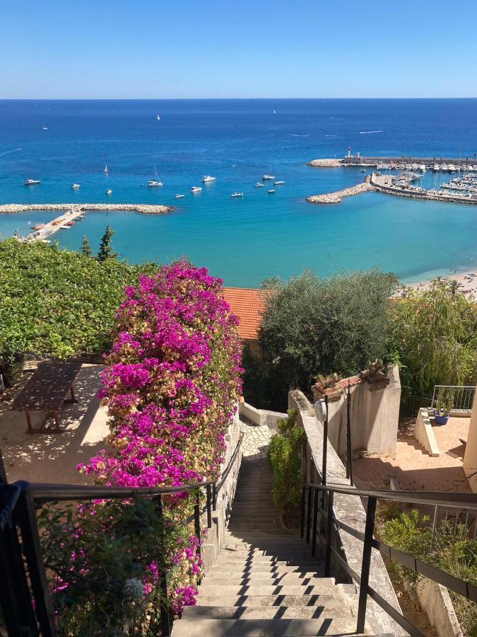 Villa L'Ensoleillee Vue Panoramique Mer, 250 M De La Plage Et Du Centre Ville Menton Luaran gambar