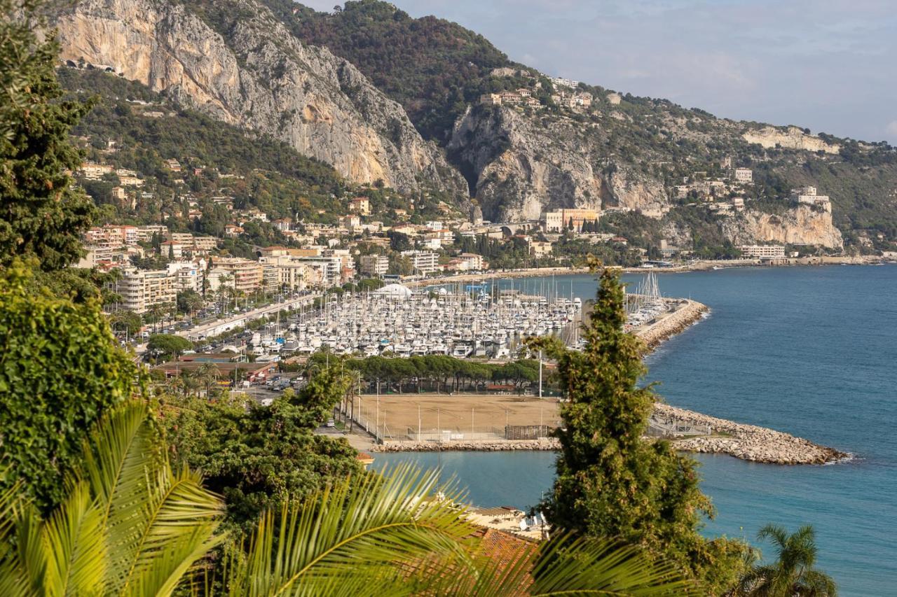 Villa L'Ensoleillee Vue Panoramique Mer, 250 M De La Plage Et Du Centre Ville Menton Luaran gambar