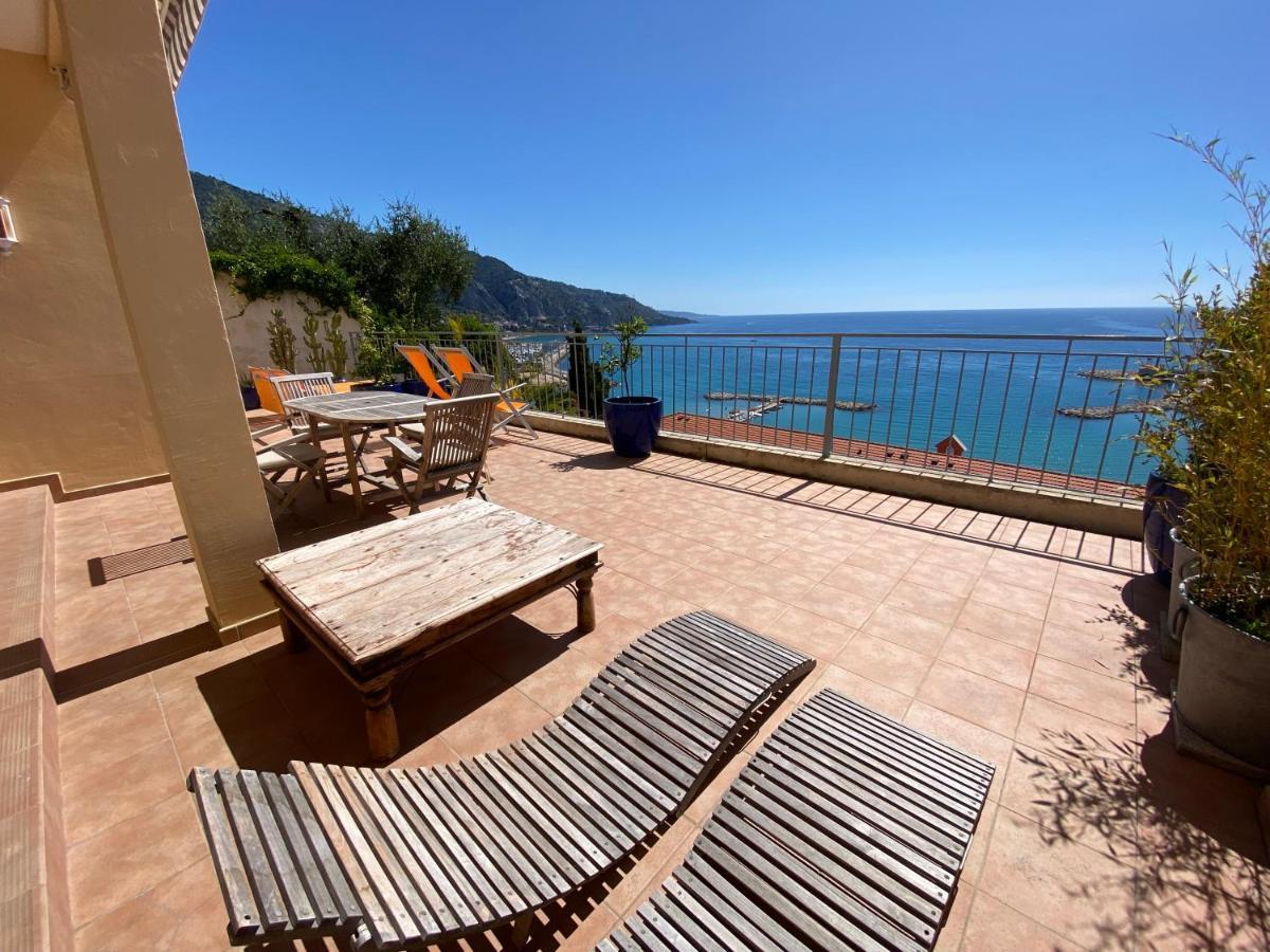Villa L'Ensoleillee Vue Panoramique Mer, 250 M De La Plage Et Du Centre Ville Menton Luaran gambar