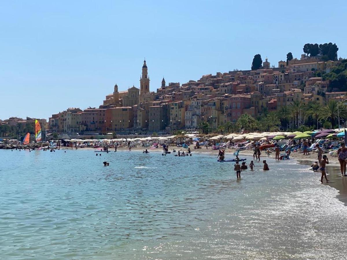 Villa L'Ensoleillee Vue Panoramique Mer, 250 M De La Plage Et Du Centre Ville Menton Luaran gambar